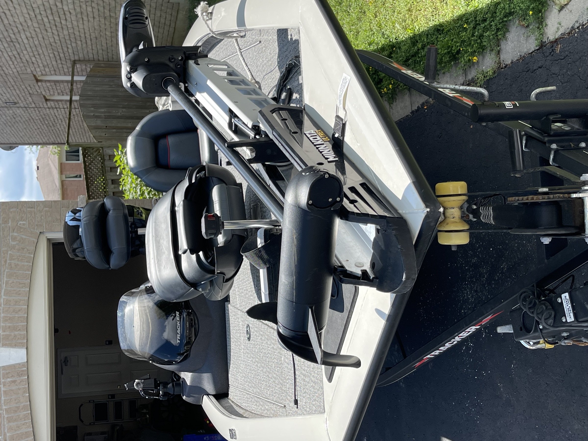 Bow view with Minn Kota Ultrex 80 trolling motor